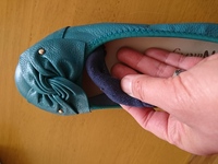 写真のように大きい靴のつま先にモノを詰める事を英語でなんといいますか Yahoo 知恵袋