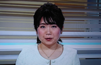 長谷川静香nhkbsアナ白いトップスの為に益々 顔がプッぷぐれ て視えましたか Yahoo 知恵袋