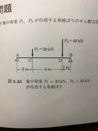 単純梁に集中荷重が2箇所にかかっている場合のたわみの算出方法を教えてく Yahoo 知恵袋