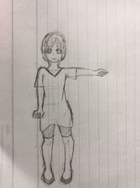 汚い線画です お目汚しすみません この絵の女の子は何歳くらいに Yahoo 知恵袋