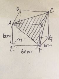 三角錐の求め方 こちらの斜線部分の三角錐の体積の求め方と回答を教 Yahoo 知恵袋
