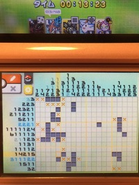 ポケモンピクロスを遊んでます 画像の時点で縦列の青の段に確定マスがあるようです Yahoo 知恵袋