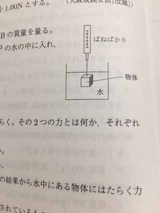 中学理科力についてです この物体の質量は984ｇで 写真のよう Yahoo 知恵袋