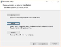 Minecraftjava版をダウンロードする を押したら下のrepair Yahoo 知恵袋