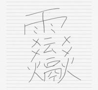 漢字の読み方を教えて下さい 雨冠の下に 林と書いて何と読むのでしょうか Yahoo 知恵袋