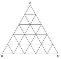 イラストレーターで三角形の中に複数の三角形を入れる方法を教えてください。
目分量ではなく、全て均等に入れたいです。
拾い画像で申し訳ないですが、よろしくお願いします。 