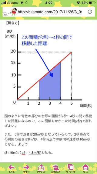 中学三年生理科運動とエネルギー等加速度運動の問題です 例題は写真 な Yahoo 知恵袋