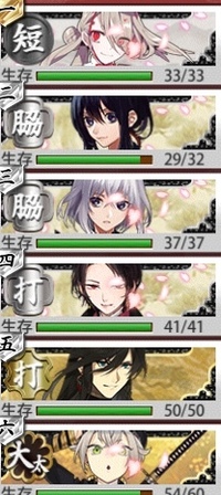 刀剣乱舞の池田屋の記憶で6 4に行きたいんですがこの編成で良いでしょ Yahoo 知恵袋