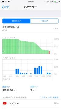 Iphoneのバッテリーから見れるこの履歴は削除出来ますか 時間が経てば Yahoo 知恵袋