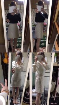 デート服 このスカートにトップスは白と黒 どっちが似合うと思いますか Yahoo 知恵袋