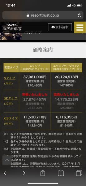 エクシブについてです 湯河原離宮の値段なんですが1年契約 26泊 するの Yahoo 知恵袋