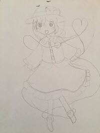 Zun絵風のこいし描いてみました 何点くらいですか 表情が生き生きとして Yahoo 知恵袋