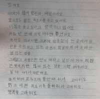 韓国語で手紙を書きました 宜しければ間違いがないか確認お願いします Yahoo 知恵袋