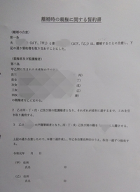 誓約書の書き方について 教えてください 誓約書の内容は 親権 Yahoo 知恵袋