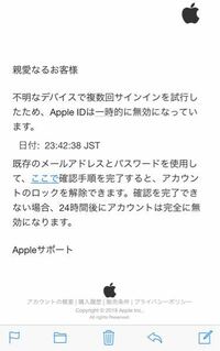 これは偽メールでしょうか それともほんとのappleからのメールでし Yahoo 知恵袋