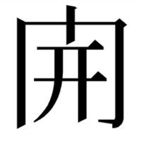 この漢字の構えの名前を教えてください 門構えの略字体です 開 Yahoo 知恵袋