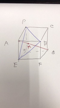 中学数学です 立方体で面bdeと対角線agの交点がmです Agの長さ Yahoo 知恵袋