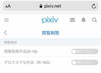 Pixivのアプリでr18の作品が見れるようになる切り替えボタンなどがどうし Yahoo 知恵袋