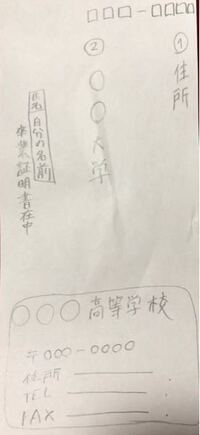 今高３で大学先に卒業証明書を送らないといけないんですけど 書き方が分かりません Yahoo 知恵袋