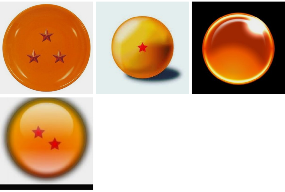 こんな感じのドラゴンボール(玉)画像できれば7玉同じ種類の画像(イラ