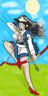 イラストを描く際の弓について質問です よくマントを羽織った弓 Yahoo 知恵袋