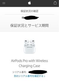 Airpodsproのシリアルを入力して写真のようなページになったのですが本物 Yahoo 知恵袋