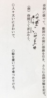 古典の問題の答え方の例の意味がわかりません 一つ目の問題はどの Yahoo 知恵袋