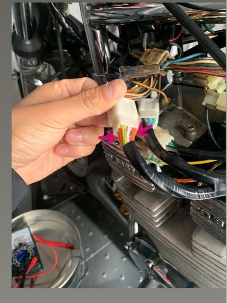 GSX400Eザリのヘッドライト、メーターランプが付かなくなり、メイン