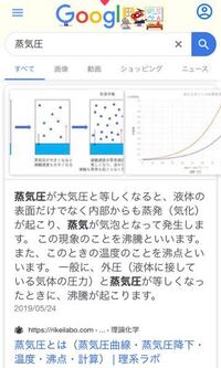 高校化学の気体の性質について質問です 蒸気圧が気圧と等しくなる Yahoo 知恵袋