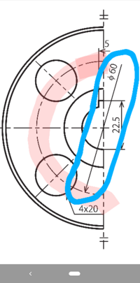 Autocadで下の写真の赤いマーカーの点線の描き方と青い枠で囲ってい Yahoo 知恵袋