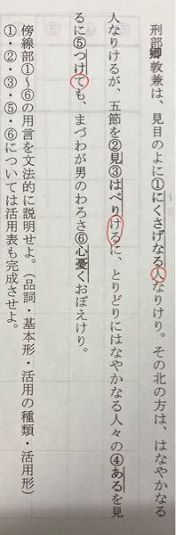 この文章の棒線の部分について 品詞 活用の種類 基本形 活用形を教えてくだ Yahoo 知恵袋