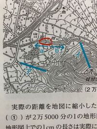 地図縮図 問川の流れている方向はaとbどっちか 記号で答えなさい この Yahoo 知恵袋