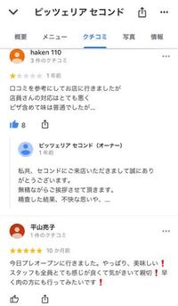 グーグルの飲食店口コミを見てて思ったんですが 星5とか4とかで詳しく Yahoo 知恵袋
