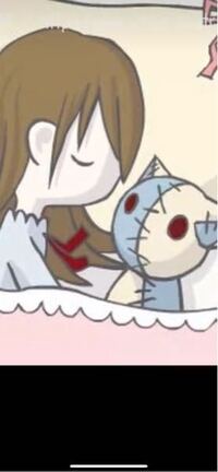 この画像の女の子とぬいぐるみは何かのキャラクターですか 病んで Yahoo 知恵袋
