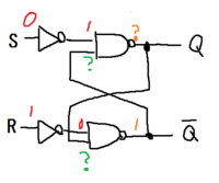 Rsフリップフロップ回路の論理回路での考え方がわかりません 真理値表は覚えたの Yahoo 知恵袋