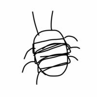 祖父の家でこのような茶色の虫を見ました。 これは何の虫ですか？
甲羅がダンゴムシのようにヒダ？がありました。
大きさは(足以外で)炊いた米一粒くらいでした。
(足や触覚の数は想像です)