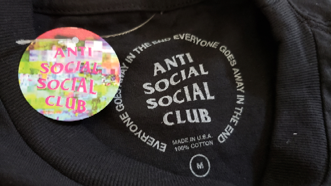 anti social social club 偽物 t ストア シャツ