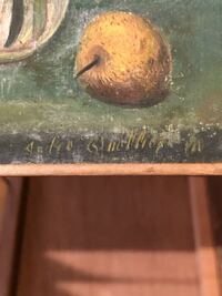 絵画の作者を調べています 英語で何か書いてあるようなのですが なんと書い Yahoo 知恵袋