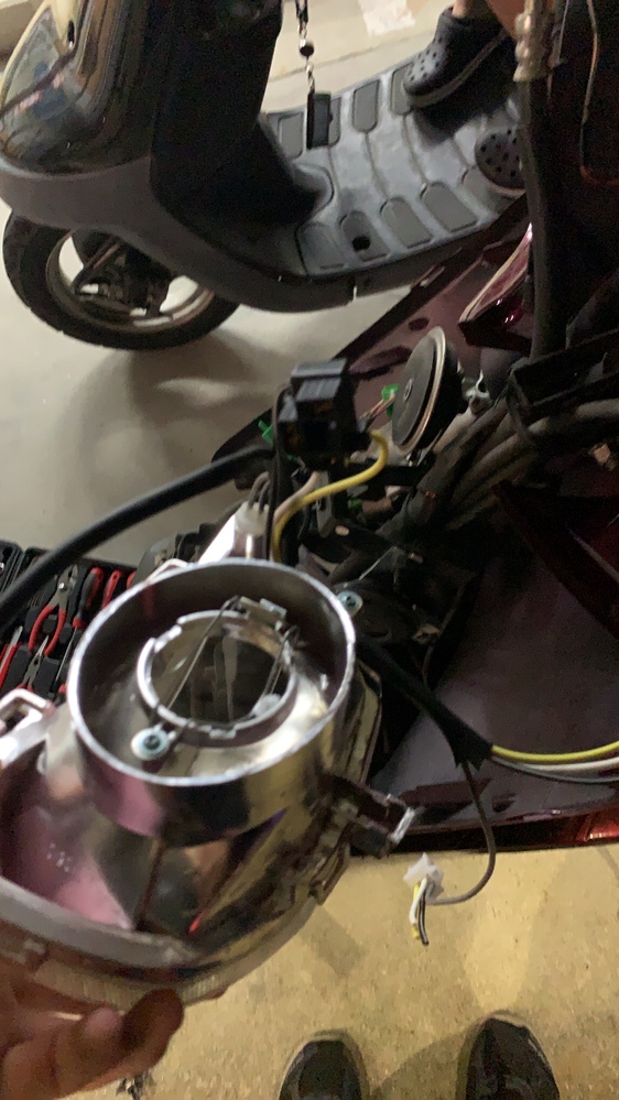 アドレスv125gk7 Cf46ak7 のヘッドライトhid化につい Yahoo 知恵袋