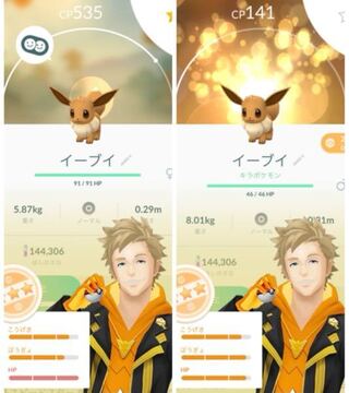 ポケモンgoでどちらのイーブイを強化 進化させるべきですか 教えてく Yahoo 知恵袋