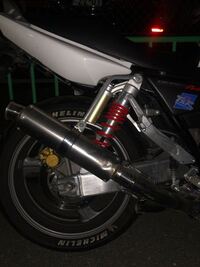cb400sfrevonc42の車体に - フルエキのTSRのマフラーを付けて
