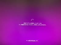 更新プログラムを構成していますが長引きそうで放置していたのですが1日たっても1 Yahoo 知恵袋