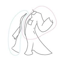 今白衣を描こうとしているのですが赤丸で書いたとこは結構いい感じだなぁーと思うの Yahoo 知恵袋