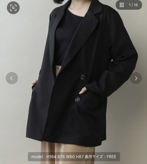 ジャケットを買いたいのですが、写真のジャケットのサイズ表記が肩幅