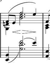 ドビュッシーのアラベスク第一番の41小節目ですけども3和音の二分音符の横に点が Yahoo 知恵袋
