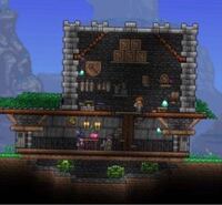 テラリアでこの建物のブロックと下の階の壁紙を教えてください Yahoo 知恵袋