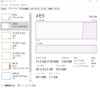 フォートナイトをやっているとメモリの使用率がすごいことになります Yahoo 知恵袋