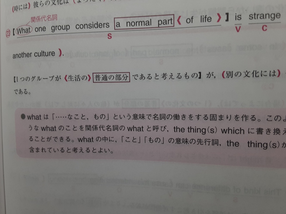 この写真のハイパートレーニング1での関係代名詞のwhatで名詞節の中 Yahoo 知恵袋