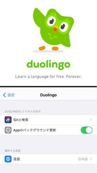 Duolingoについて 表示が英語表記になっているのですが設定では Yahoo 知恵袋