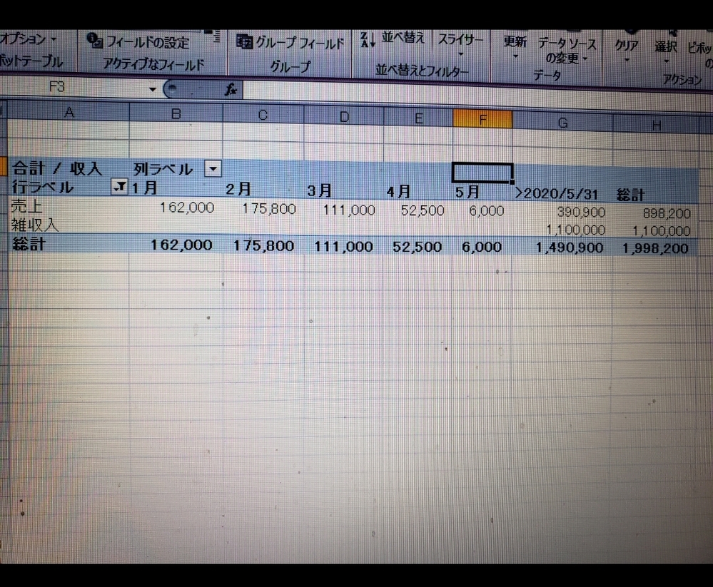 エクセルのピボットテーブルの更新が出来なくなってしまいました 売上の集計 Yahoo 知恵袋